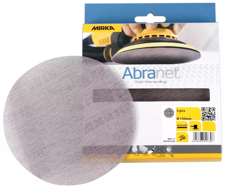 ABRANET PYÖRÖ 150MM 120K MIR1475 3 KPL/PKT - Käsihiomatarvikkeet - 3460 - 1