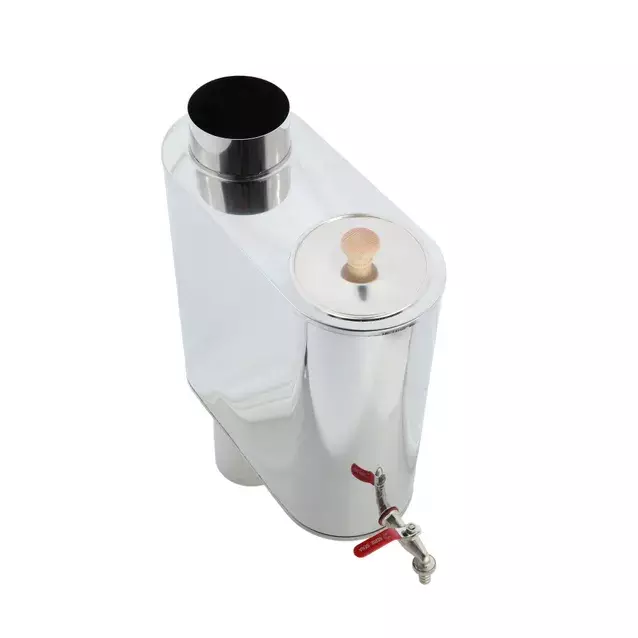 JEREMIAS PIIPPUSÄILIÖ OVAALI 22L RST ø 115mm - Savupiiput - 9150 - 1