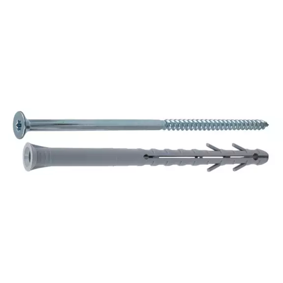 KARMITULPPA 10X160MM UPPOKANTA TX40 SÄHKÖSINKITTY 50KPL/LTK - Karmiruuvit ja karmitulpat - 7010 - 1
