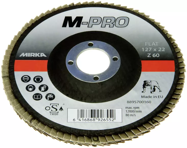 LAMELLILAIKKA 127MM MIR1015 MIRKA Z60 M-PRO INOX - Hiomalaikat - 3280 - 1