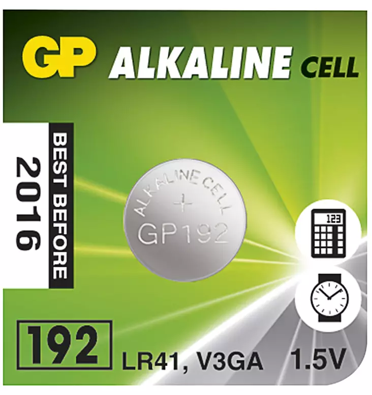 NAPPIPARISTO 1,5V LR41 ALKALINE 1KPL - Paristot - 330 - 1