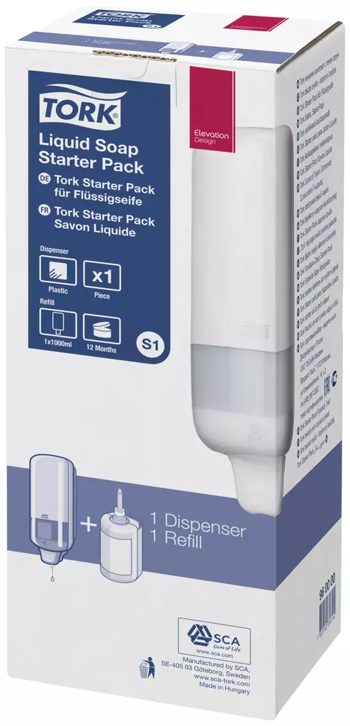NESTESAIPPUA JA ANNOSTELIJA TORK S1 STARTER PACK - Saippuat ja voiteet - 4110 - 1