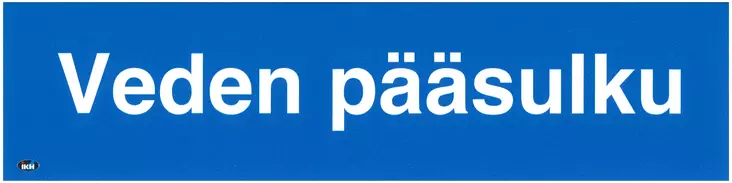 OPASTE VEDEN PÄÄSULKU 200X50 TARRA - Kilvet, opasteet ja liikenteenohjaus - 310 - 1