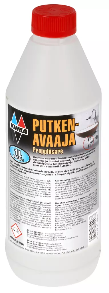 PUTKEN AVAAJA AMMATTIKÄYTTÖÖN 1L - Pesuaineet ja puhdistusaineet - 2470 - 1