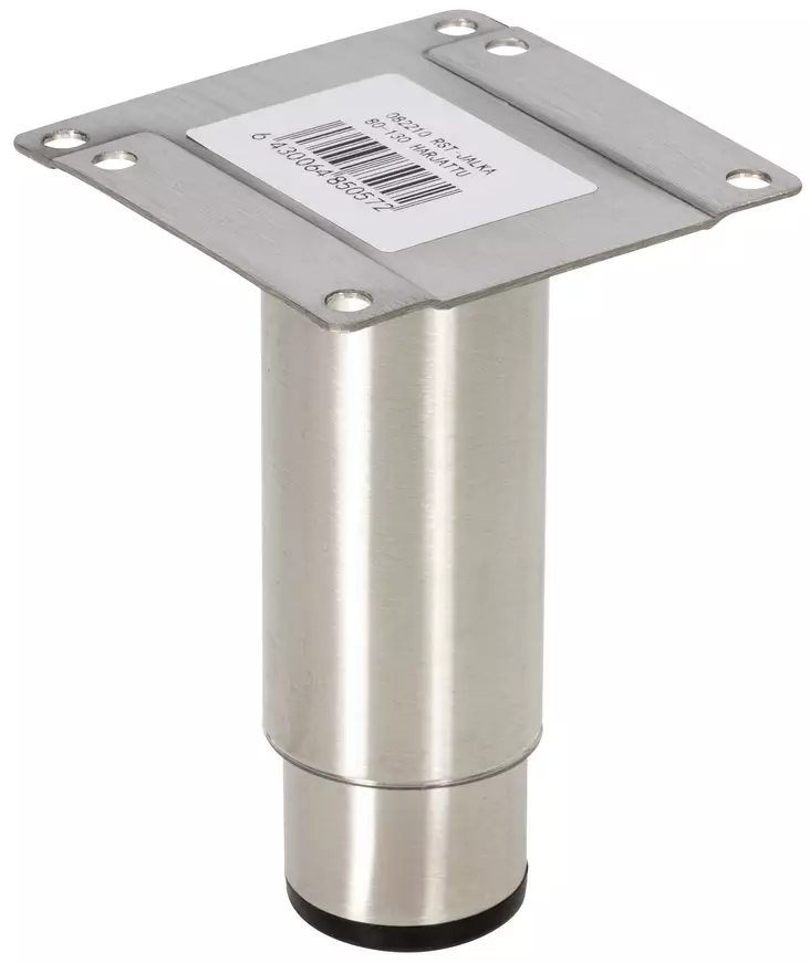 PUTKIJALKA 80-130MM X33/30MM TT1132A PYÖREÄ RST - Kalustejalat - 3250 - 1