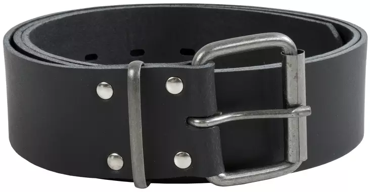 VYÖ 130CM GRUS MUSTA NAHKA - Vyöt - 1270 - 1