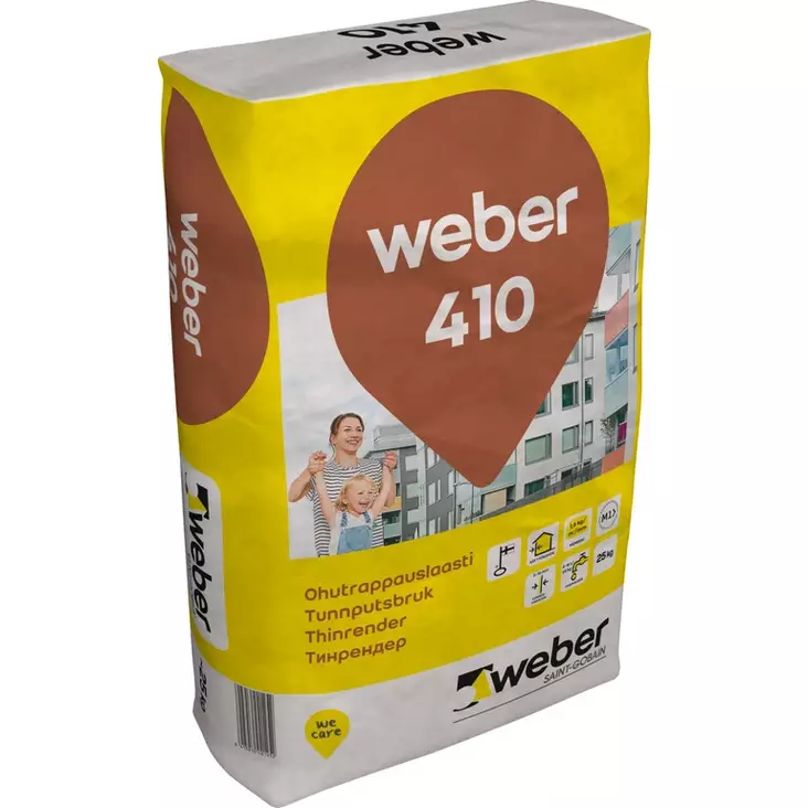WEBER 410 OHUTRAPPAUSLAASTI 25KG - Tasoitteet - 7680 - 1