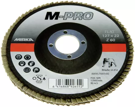 LAMELLILAIKKA 127MM MIR1015 MIRKA Z60 M-PRO INOX - Hiomalaikat - 3280 - 1