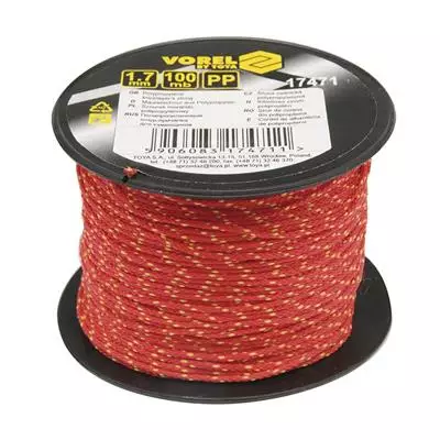 LINJALANKA 50M X 1,7MM PUNAINEN VR17470 - Värilangat - 8550 - 1