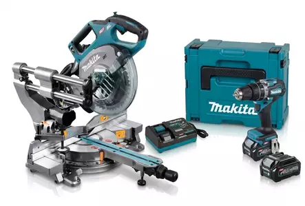 MAKITA 40V ISKUPORAKONESETTI HP002GD201 + 40V JIIRISIRKKELI LS002G - Akkukonesarjat XGT® - 9190 - 1