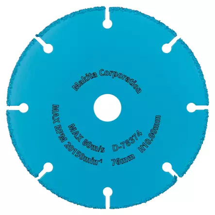 MAKITA KATKAISULAIKKA KARBIDI PVC/EPOKSI 76MM D-74837 - Katkaisulaikat - 7530 - 2