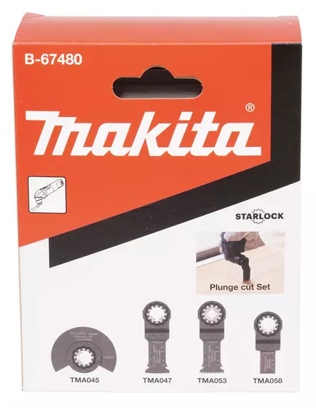MAKITA MONITOIMIKONEEN TERÄSARJA SAHAUKSEEN B-67480 4KPL - Monitoimileikkurin terät - 8940 - 2