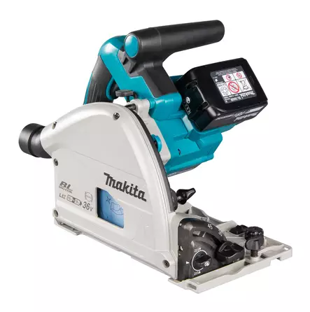 MAKITA UPOTUSPYÖRÖSAHA 2x 18V LXT ® DSP600ZJ + 199141-8 OHJAUSKISKO 1500MM - Pyörösahat - 5280 - 2