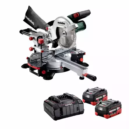 METABO AKKUJIIRISAHA KGS 18 LTX BL 216 + 2 x 8,0Ah - Jiirisirkkelit - 5380 - 1