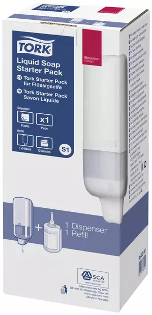 NESTESAIPPUA JA ANNOSTELIJA TORK S1 STARTER PACK - Saippuat ja voiteet - 4110 - 1