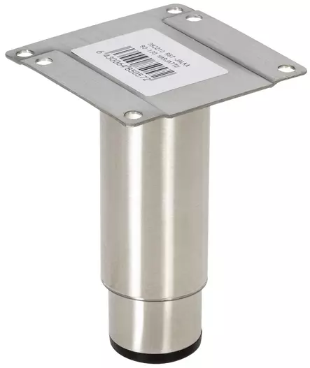 PUTKIJALKA 80-130MM X33/30MM TT1132A PYÖREÄ RST - Kalustejalat - 3250 - 1