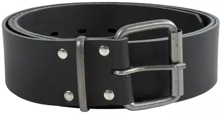 VYÖ 130CM GRUS MUSTA NAHKA - Vyöt - 1270 - 1