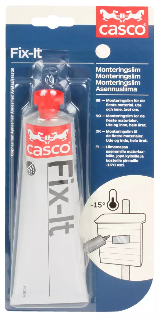 ASENNUSLIIMA -15AST 160ML FIX-IT - Liimat, lukitteet ja tiivistäminen - 1771 - 1