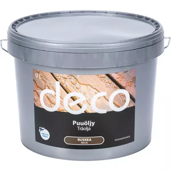 DECO PUUÖLJY V PREMIUM 9L RUSKEA - Puuöljyt ja terassiöljyt - 1521 - 1