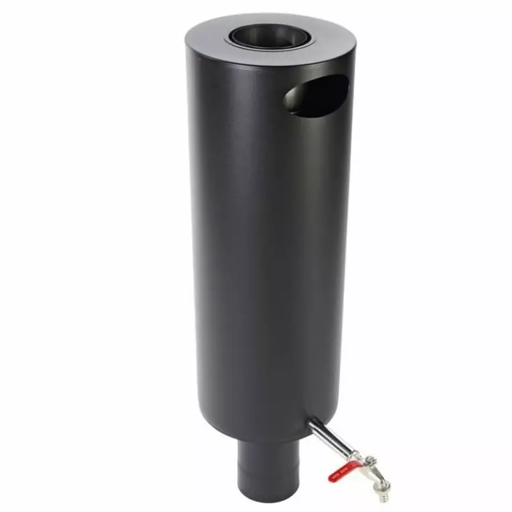 JEREMIAS PIIPPUSÄILIÖ PYÖREÄ 25L MUSTA - Savupiiput - 6271 - 1