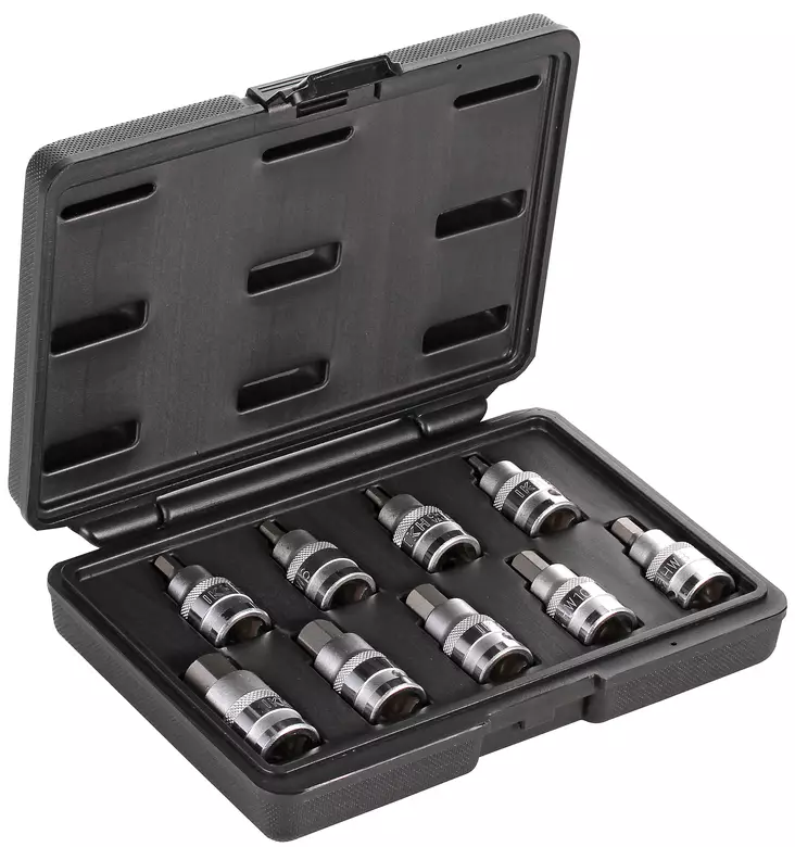 KUUSIOKOLOHYLSYSARJA 1/2" 9-OS. 4-17MM - Työkalusarjat - 2781 - 1