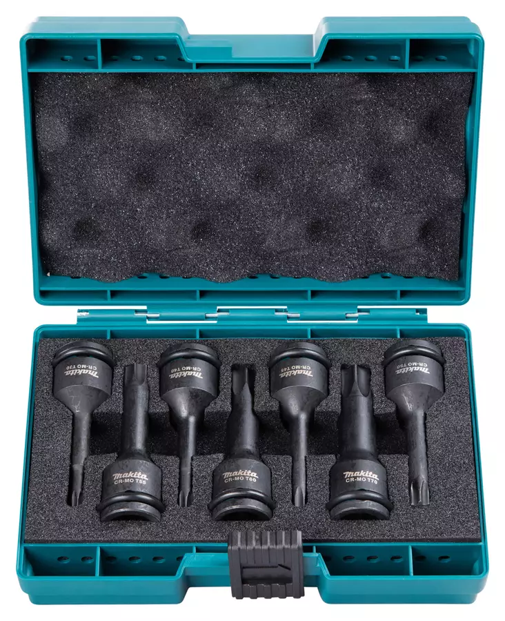 MAKITA VOIMAHYLSYSARJA E-23628 IMPACT BLACK 1/2" T30-T70, 7-osaa - Mutterinvääntimet - 8991 - 1