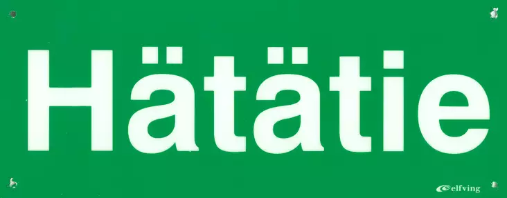 OPASTE JV 250X100 HÄTÄTIE, MUOVI - Kilvet, opasteet ja liikenteenohjaus - 831 - 1