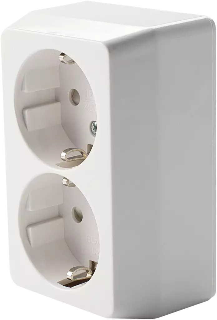 PISTORASIA 2-OS. AM0239 AMIGA MAAD.IP20 - Sähköasennustarvikkeet, rasiat ja sulakkeet - 4051 - 1