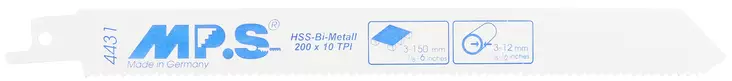 PUUKKOSAHANTERÄ 200MM BIM 10TPI 4431 MULTI 5KPL - Sahanterät - 771 - 1