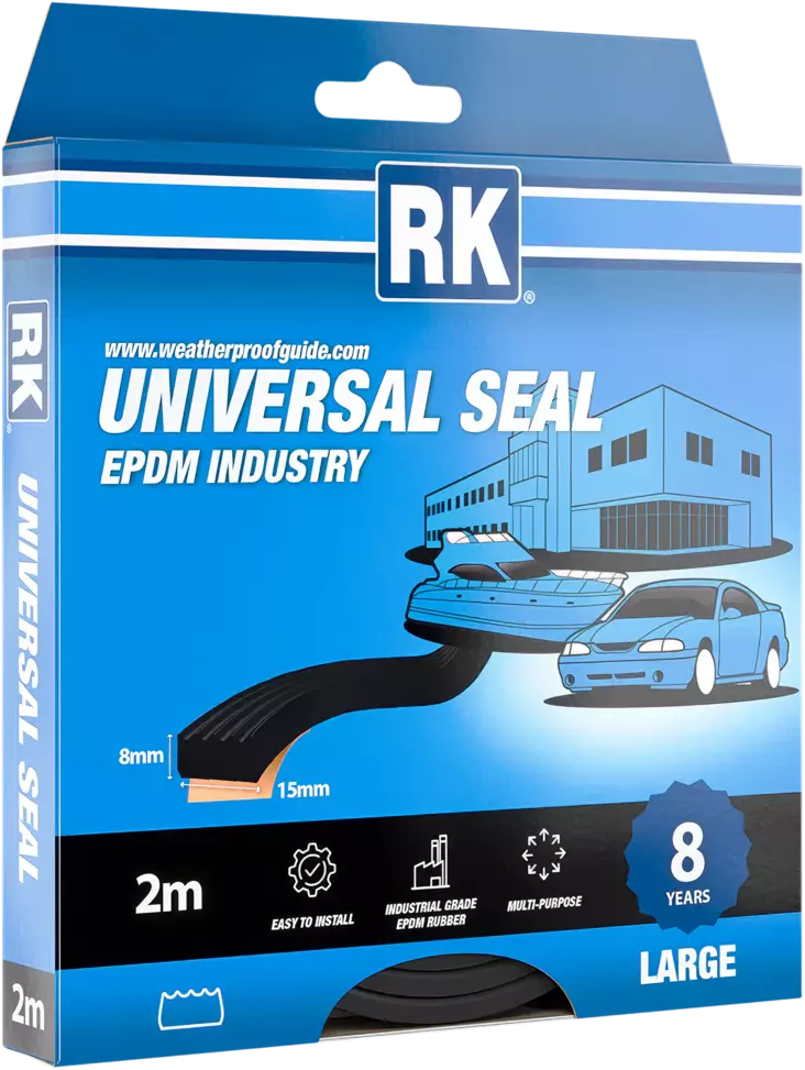 YLEISTIIVISTE TEOLLISUUS MUSTA 8X15MM 2M - Ikkuna- ja ovitiivisteet - 1561 - 1