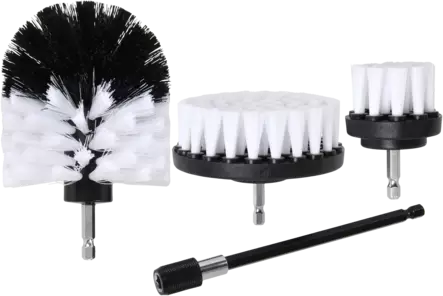 HARJASARJA PORAKONEESEEN 1/4" HEX 4-OSAINEN PEHMEÄ - Teräsharjat - 2751 - 1