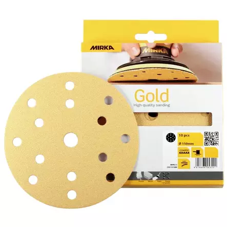 HIOMAPYÖRÖ 150MM 15R P120 GOLD 10KPL - Käsihiomatarvikkeet - 1621 - 1