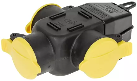 JATKOPISTORASIA 3-OS 230V IP44 - Sähköasennustarvikkeet, rasiat ja sulakkeet - 961 - 1