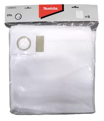 MAKITA FLEECE PÖLYPUSSI 5KPL VC2211M, VC3210L, VC3211M/H - Suodattimet ja pölypussit - 8961 - 2