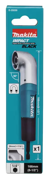 MAKITA KULMARUUVINVÄÄNNIN LISÄLAITE 1/4" E-25030 IMPACT BLACK - Porakoneet XGT® - 8901 - 2