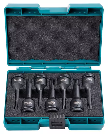 MAKITA VOIMAHYLSYSARJA E-23628 IMPACT BLACK 1/2" T30-T70, 7-osaa - Mutterinvääntimet - 8991 - 1
