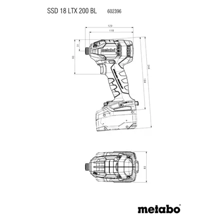 METABO AKKUISKUVÄÄNNIN SSD 18 LTX 200 BL - Ruuvinvääntimet - 5671 - 2