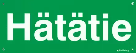 OPASTE JV 250X100 HÄTÄTIE, MUOVI - Kilvet, opasteet ja liikenteenohjaus - 831 - 1