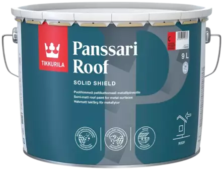 PANSSARI ROOF PELTIKATTOMAALI 9L A - Pelti- ja tiilikattomaalit - 8841 - 1