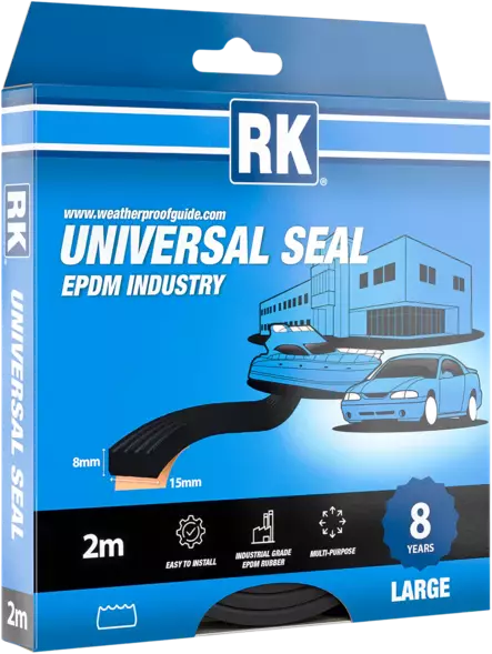 YLEISTIIVISTE TEOLLISUUS MUSTA 8X15MM 2M - Ikkuna- ja ovitiivisteet - 1561 - 1