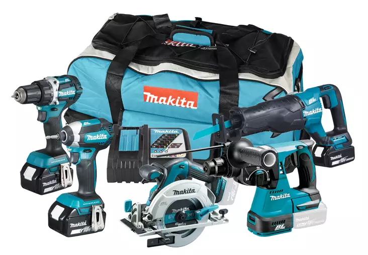 AKKUKONESARJA 5-KONETTA 18V LXT DLX5032GX2 MAKITA 3X6,0AH AKUT - Akkukonesarjat - 12 - 1