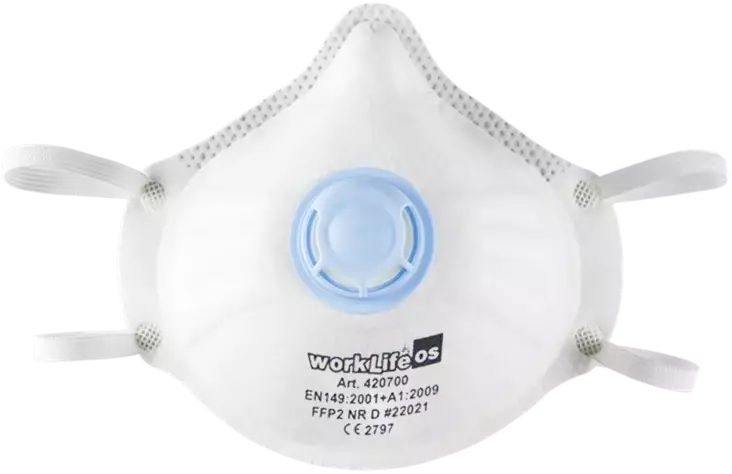 HENGITYSSUOJAIN FFP2 VENTTIILILLÄ 12KPL - Hengityssuojaimet - 2812 - 1