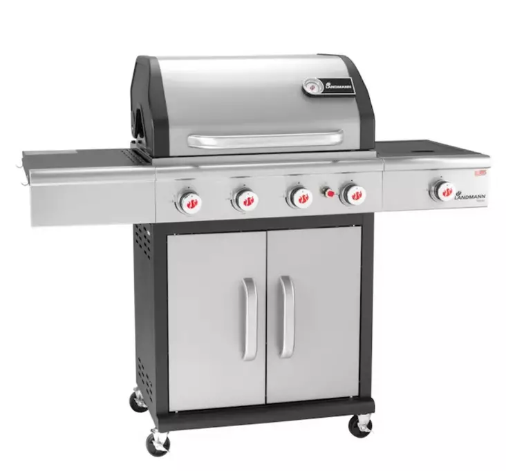 KAASUGRILLI 4+1SIVUK.12+3,5KW 12969 LANDMANN TRITON MAXX 4.1 - Kaasugrillit - 8482 - 1