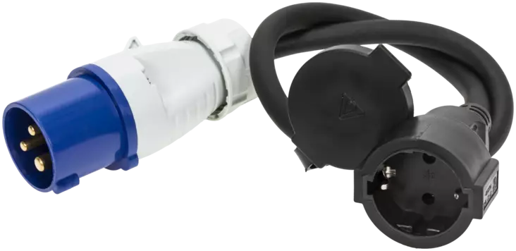 KARAVAANARI-ADAPTERI AM0194 AMIGA 3 NAP./SCHUKO 0,5 - Jatkojohdot, kelat ja tarvikkeet - 3942 - 1