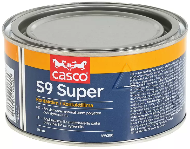 KONTAKTILIIMA 300ML S9 SUPER - Liimat, lukitteet ja tiivistäminen - 2692 - 1