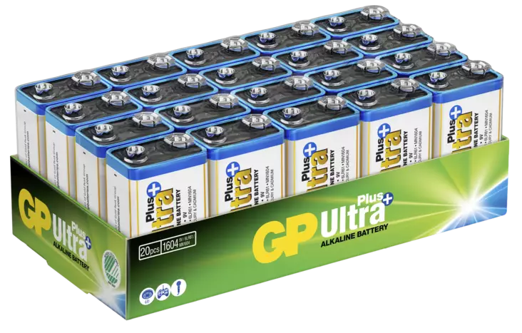 PARISTO GP ULTRA PLUS ALKALINE GPLR6LF22-20 9V 20KPL 6LF22 - Paristot - 4292 - 1