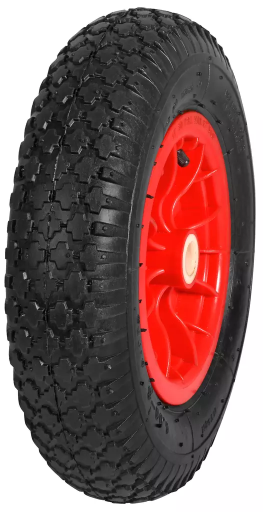 PYÖRÄ 4.00X8/4 MUOVI/LIUKUL. TÄYDELLINEN - Kalustepyörät - 2642 - 1