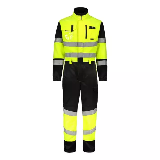 TURVA KOKOHAALARI 60381 KELTA/MUSTA 3XL KOKO - Työhaalarit - 8832 - 1