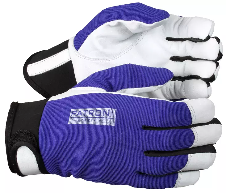 TYÖKÄSINEET 12 NAHKAA TARRARANNEKE VUORI - Talvityökäsineet - 1522 - 1