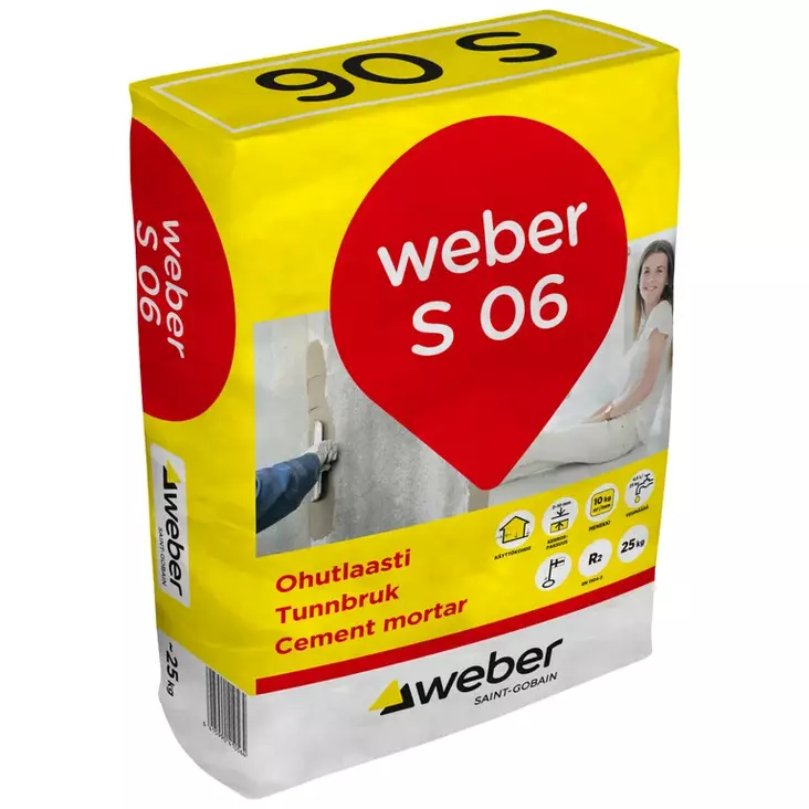 WEBER S 06 OHUTLAASTI 25KG - Tasoitteet - 9082 - 1